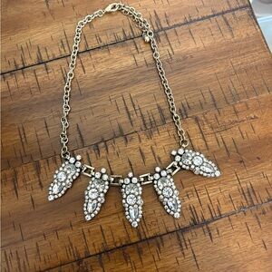 🔴2/$10- Elegant Silver Necklace with Crystal Accents